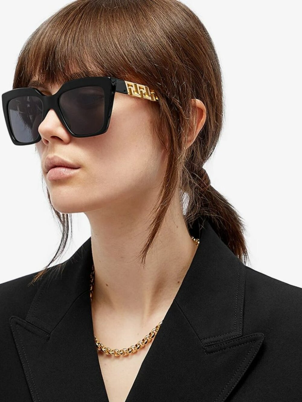 VERSACE VE4418 GB1/87 BLACK SQUARE SUNGLASSES